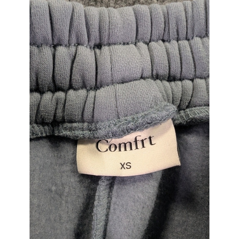 Comfrt Signature Joggers Women's Sz XS Unisex Slate Color Pockets Elastic Waist - Picture 7 of 12